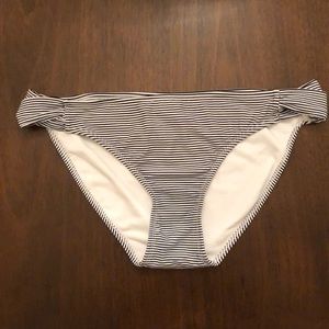 Striped Bikini Swim Bottom